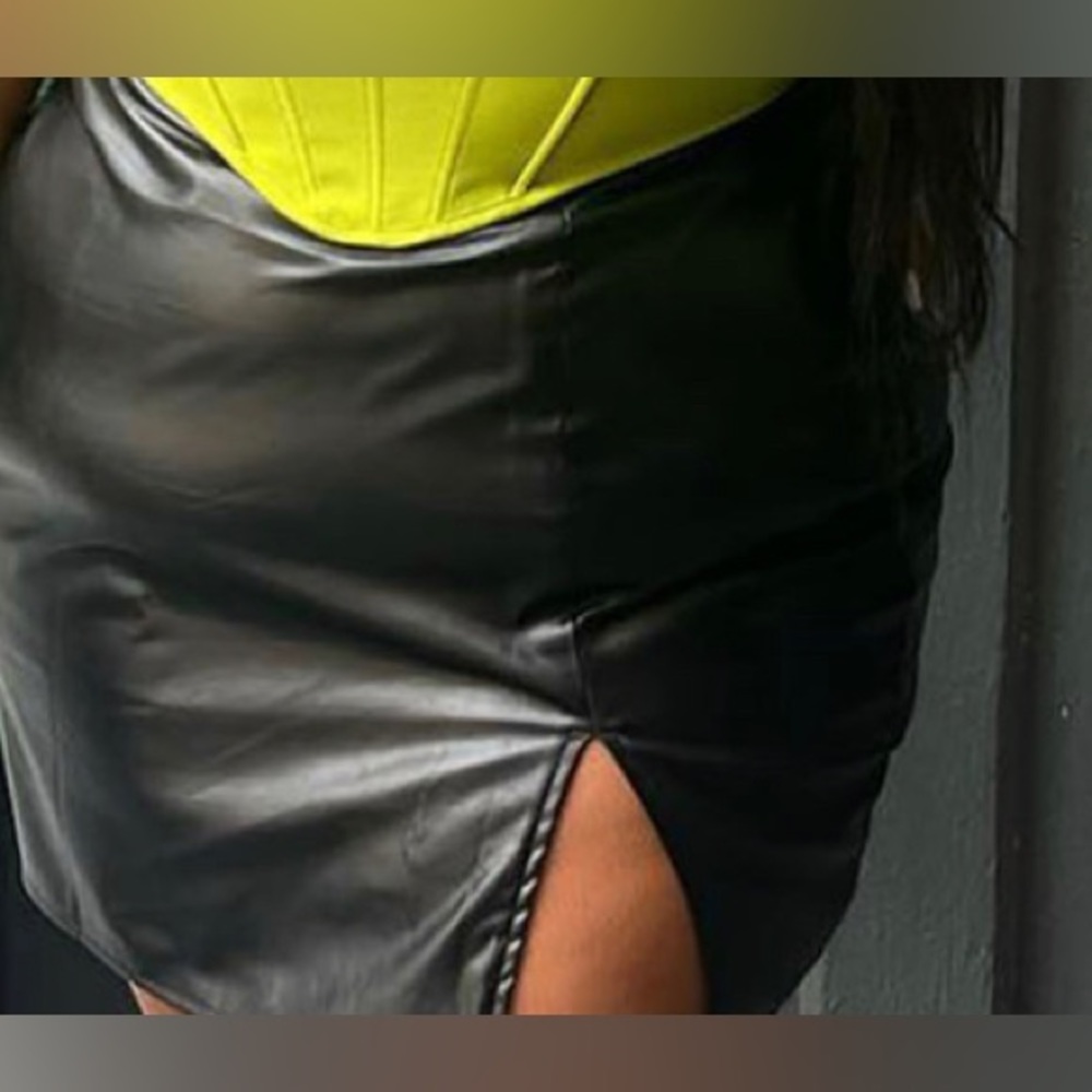 Leather Mini Skirt